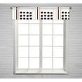 thumbnail image 1 of PKQWTM Polka Dots Stripes Brush Strokes Grunge Window Curtain Valance Rod Pocket 54x12 inch, 1 of 1