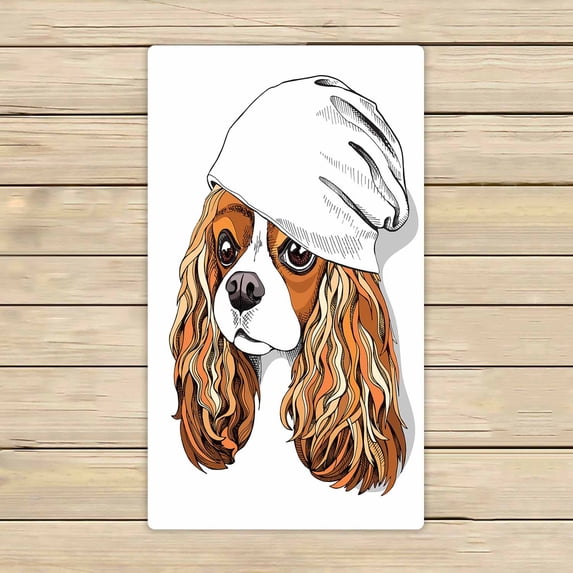 PKQWTM Portrait Of The Cavalier King Charles Spaniel Casual Cap Microfiber Bath Towels Bathroom Body Shower Towel Size 16x28 Inches