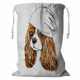 thumbnail image 1 of PKQWTM Portrait Of The Cavalier King Charles Spaniel Casual Cap Storage Basket Laundry Bag with Drawstring Size 24x32 Inch, 1 of 3