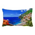thumbnail image 1 of PKQWTM Positano Coast Amalfi Italy Bed Decor Pillow Cases Zippered Cushion Cover Size 20x30 Inches, 1 of 1