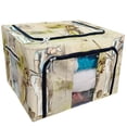 thumbnail image 1 of PKQWTM Posture Golf Swing Storage Bag Clear Window Storage Bins Boxes Large Capacity Foldable Stackable Organizer With Steel Metal Frame For Bedding,Clothes,Closets, Bedrooms, 1 of 3