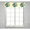 thumbnail image 1 of PKQWTM Pretty Siren Mermaid Pin Up Girl Sitting Anchor Sailor Window Curtain Valance Rod Pocket 54x12 inch, 1 of 1