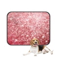 thumbnail image 1 of PKQWTM Purple Glittering Pet Dog Cat Bed Pee Pads Mat Cushion Potty Dogsblankets Crate Bed Kennel 14x18 inch, 1 of 3