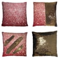 thumbnail image 1 of PKQWTM Purple Glittering Reversible Mermaid Cushion Cover Home Decor Sequin Pillow Case Size 18x18 inches, 1 of 2