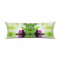 thumbnail image 1 of PKQWTM Purple Orchids Black Stones And Bamboo On Water Long Body Pillow Case Cover Pillow Cushion Size 20x60 Inches, 1 of 1