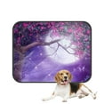thumbnail image 1 of PKQWTM Purple Scenery With A Flowering Tree And Colorful Shrubs Pet Dog Cat Bed Pee Pads Mat Cushion Potty Dogs Blankets Crate Bed Kennel 36x48 inch, 1 of 3