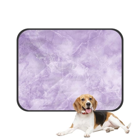 PKQWTM Purple marbleed texture Pet Dog Cat Bed Pee Pads Mat Cushion Potty Dogs Blankets Crate Bed Kennel 36x48 inch