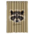 thumbnail image 1 of PKQWTM Raccoon Beige Mammal North America Eurasia WaterProof Polyester Fabric Shower Curtain Size 48x72 Inches, 1 of 1