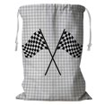 thumbnail image 1 of PKQWTM Racing Flag Storage Basket Laundry Bag with Drawstring Size 24x32 Inch, 1 of 3