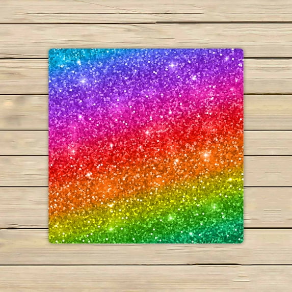 PKQWTM Rainbow Gradient Raster Version Microfiber Bath Towels Bathroom Body Shower Towel Size 13x13 Inches