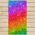 thumbnail image 1 of PKQWTM Rainbow Gradient Raster Version Microfiber Bath Towels Bathroom Body Shower Towel Size 30x56 Inches, 1 of 1