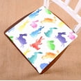 thumbnail image 1 of PKQWTM Rainbow Rabbits Chair Pads Chair Mat Seat Cushion Chair Cushion Floor Cushion Size 20x20 inches, 1 of 1
