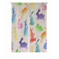 thumbnail image 1 of PKQWTM Rainbow Rabbits Door Curtain Window Cover Home Decor Hanging Curtain Size 85x120 CM, 1 of 1