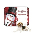 thumbnail image 1 of PKQWTM Red Christmas Snowman Quotes Winter Snowflakes Pet Dog Cat Bed Pee Pads Mat Cushion Potty Dogsblankets Crate Bed Kennel 25x30 inch, 1 of 3