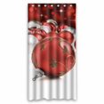 thumbnail image 1 of PKQWTM Red christmas ornaments with star WaterProof Polyester Fabric Shower Curtain Size 36x72 Inches, 1 of 1