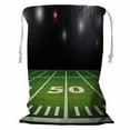 thumbnail image 1 of PKQWTM Rendered Empty Football Field Shining Lights Storage Basket Laundry Bag with Drawstring Size 18x24 Inch, 1 of 3