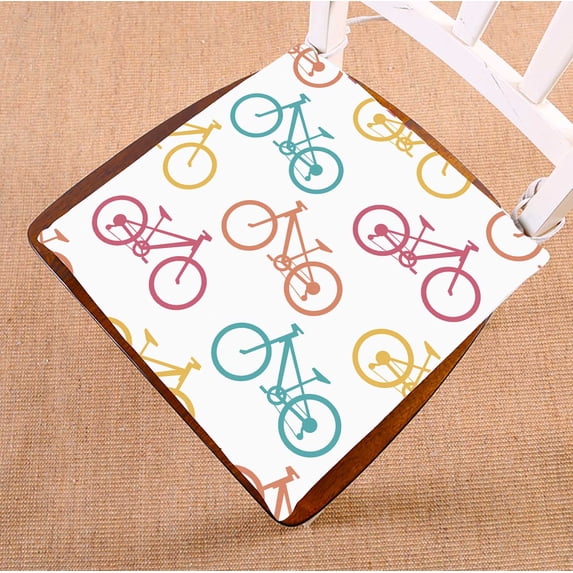 PKQWTM Retro Bike Chair Pads Chair Mat Seat Cushion Chair Cushion Floor Cushion Size 20x20 inches