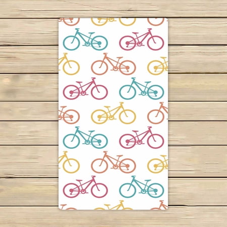 PKQWTM Retro Bike Microfiber Bath Towels Bathroom Body Shower Towel Size 16x28 Inches