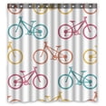thumbnail image 1 of PKQWTM Retro Bike WaterProof Polyester Fabric Shower Curtain Size 66x72 Inches, 1 of 1