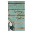 thumbnail image 1 of PKQWTM Retro Boards Ship Deck Lifebuoy Rope Starfish Seashell Door Curtain Window Cover Home Decor Hanging Curtain Size 85x150 CM, 1 of 1