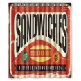 thumbnail image 1 of PKQWTM Retro Food Sign Design WaterProof Polyester Fabric Shower Curtain Size 60x72 Inches, 1 of 1