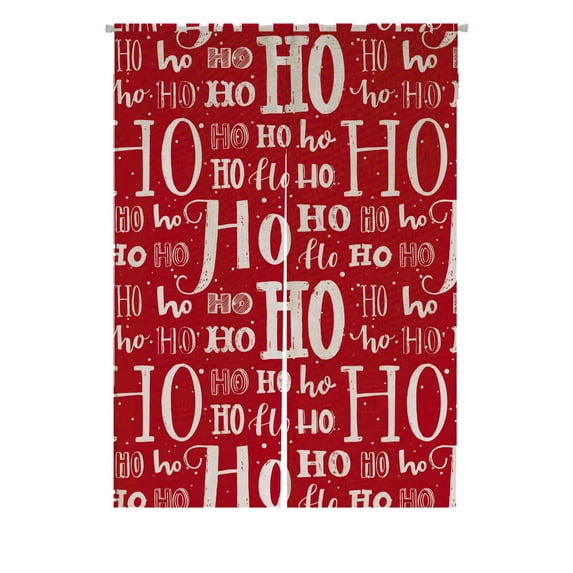 PKQWTM Santa Claus Laugh For Christmas Design Door Curtain Window Cover Home Decor Hanging Curtain Size 85x120 CM