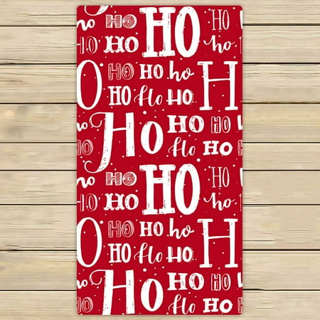 PKQWTM Santa Claus Laugh For Christmas Design Microfiber Bath Towels Bathroom Body Shower Towel Size 30x56 Inches