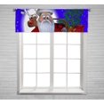 thumbnail image 1 of PKQWTM Santa Claus On A Rooftop Window Curtain Valance Rod Pocket 54x18 inch, 1 of 1