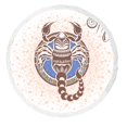 thumbnail image 1 of PKQWTM Scorpio Zodiac Sign Round Beach Towel Beach Mats Shawl Blanket Yoga Mat with Tassels Beach Throw Towel, 1 of 1