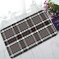thumbnail image 1 of PKQWTM Scottish Tartan Black Gray And White Home Decor Floor Mat Area Rug Doormat Size 18x30 Inches, 1 of 1