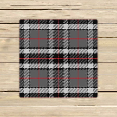 PKQWTM Scottish Tartan Black Gray And White Microfiber Bath Towels Bathroom Body Shower Towel Size 13x13 Inches