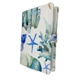 thumbnail image 1 of PKQWTM Sea Ocean Watercolor Seashell Coral Crab Book Cover Book Protector Book Sleeve Book Pouch Book Bag 6x9 inch, 1 of 4
