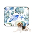 thumbnail image 1 of PKQWTM Sea Ocean Watercolor Seashell Coral Crab Pet Dog Cat Bed Pee Pads Mat Cushion Potty Dogsblankets Crate Bed Kennel 36x48 inch, 1 of 3