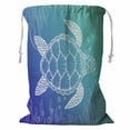 thumbnail image 1 of PKQWTM Sea Turtle In Line Storage Basket Laundry Bag with Drawstring Size 18x24 Inch, 1 of 3