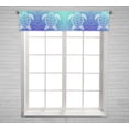 thumbnail image 1 of PKQWTM Sea Turtle In Line Window Curtain Valance Rod Pocket 54x12 inch, 1 of 1