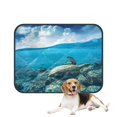 thumbnail image 1 of PKQWTM Sea Turtle Loggerhead Floating Over Corals Tropical Paradise Pet Dog Cat Bed Pee Pads Mat Cushion Potty Dogs Blankets Crate Bed Kennel 14x18 inch, 1 of 3