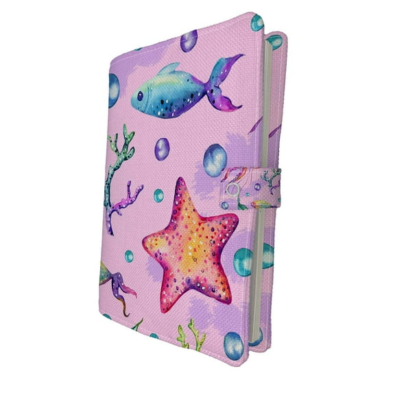 PKQWTM Seashell Starfish Watercolor Jellyfish Book Cover Book Protector Book Sleeve Book Pouch Book Bag 6x9 inch