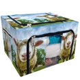 thumbnail image 1 of PKQWTM Sheep looking at the camera Storage Bag Clear Window Storage Bins Boxes Large Capacity Foldable Stackable Organizer With Steel Metal Frame For Bedding,Clothes,Closets, Bedrooms, 1 of 3