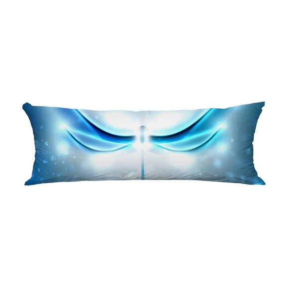 PKQWTM Shiny Abstract Dragonfly Futuristic Colorful Long Body Pillow Case Cover Pillow Cushion Size 20x60 Inches