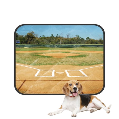 PKQWTM Shot An Empty Baseball Field Pet Dog Cat Bed Pee Pads Mat Cushion Potty Dogs Blankets Crate Bed Kennel 36x48 inch