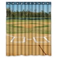 thumbnail image 1 of PKQWTM Shot An Empty Baseball Field WaterProof Polyester Fabric Shower Curtain Size 60x72 Inches, 1 of 1