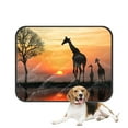 thumbnail image 1 of PKQWTM Silhouette Of Giraffe With Reflection In Water Pet Dog Cat Bed Pee Pads Mat Cushion Potty Dogs Blankets Crate Bed Kennel 14x18 inch, 1 of 3
