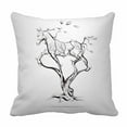 thumbnail image 1 of PKQWTM Silhouette Running Horse Tree Bed Decor Pillow Cases Zippered Cushion Cover Size 16x16 Inches, 1 of 1