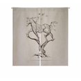 thumbnail image 1 of PKQWTM Silhouette Running Horse Tree Door Curtain Window Cover Home Decor Hanging Curtain Size 85x90 CM, 1 of 1