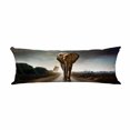 thumbnail image 1 of PKQWTM Single elephant walking in a road with the Sun Long Body Pillow Case Cover Pillow Cushion Size 20x60 Inches, 1 of 1