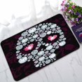 thumbnail image 1 of PKQWTM Skull Made With Shiny Diamonds Home Decor Floor Mat Area Rug Doormat Size 18x30 Inches, 1 of 1
