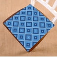 thumbnail image 1 of PKQWTM Small Blue Diamond Pattern Chair Pads Chair Mat Seat Cushion Chair Cushion Floor Cushion Size 18x18 inches, 1 of 1
