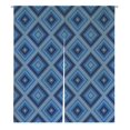 thumbnail image 1 of PKQWTM Small Blue Diamond Pattern Door Curtain Window Cover Home Decor Hanging Curtain Size 105x120 CM, 1 of 1