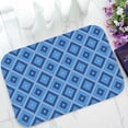 thumbnail image 1 of PKQWTM Small Blue Diamond Pattern Home Decor Floor Mat Area Rug Doormat Size 15.7x23.6 Inches, 1 of 1