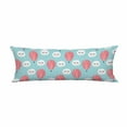 thumbnail image 1 of PKQWTM Smiling sleeping clouds hot air balloons baby shower Long Body Pillow Case Cover Pillow Cushion Size 20x60 Inches, 1 of 1